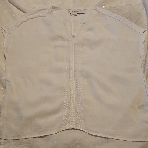 House of Harlow 1960 Tops - House of Harlow 1960 White Sleeveless Blouse Womans Small 100% Linen